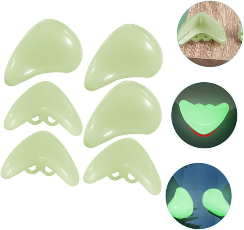 DECHOUS واقيات زوايا الأثاث واقيات الأثاث حماية الأطفال من الخطر PVC لاصق مضيء عبوة واحدة - Image 4